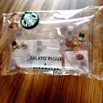 스타벅스 젤라피케 멀티 클리어 케이스 모카 베이지 곰