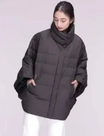 니시카와 다운 판초 코트 자켓 나노 유니버스 케이프