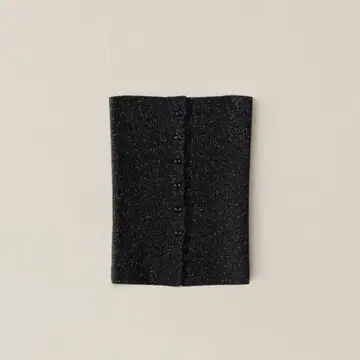 OHOTORO mixed tube knit black