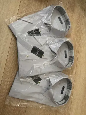 LUISANT 반팔 셔츠 3개 세트 3L 그레이