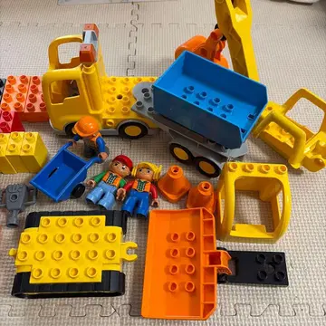 레고 듀플로 작업 자동차 크레인 셔블카 쓰레기 수거차 등