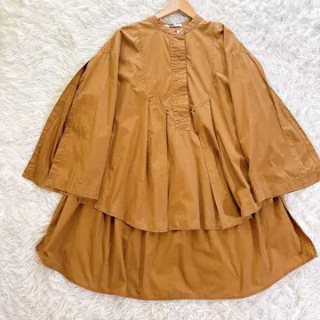 에트레토쿄 셔츠 밴드 카라 슬릿 턱 셔츠 블라우스 셔츠