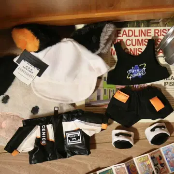 20cm 봉제 인형용 옷 갈아입기 의류 세트 활 옷 5점 세트