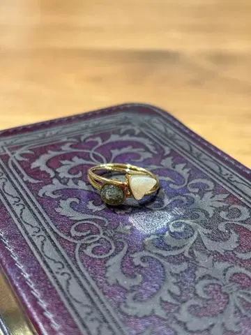 아가트 도르지 쿼츠 스택 링 K10 2개 세트