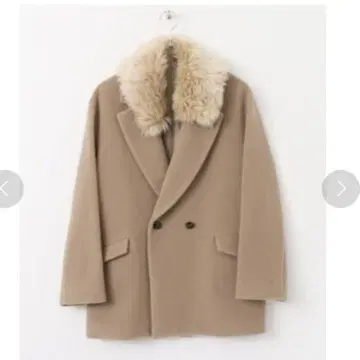 어반 리서치 ROSSO 퍼 카라 미들 기장 오버코트 프리 사이즈