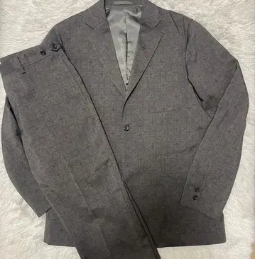 BEAMS PLUS / 지오메트릭 프린트 셋업 수트 L 사이즈