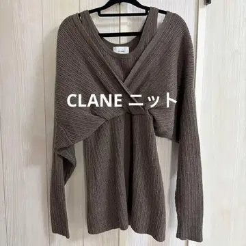 CLANE 리브 크로스오버 니트