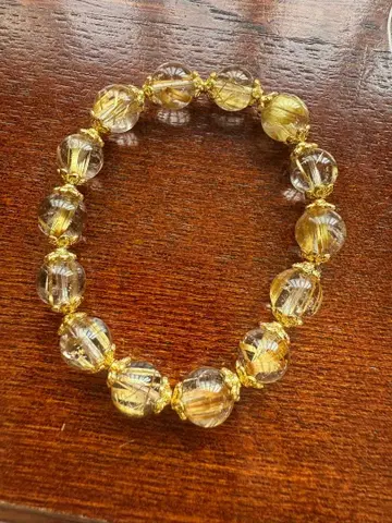 루틸 쿼츠 타이틴 루틸 쿼츠 팔찌