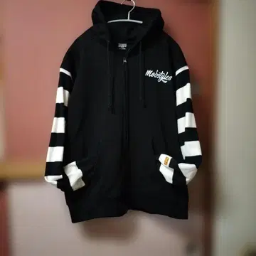 MOBSTYLES 면 두꺼운 원단 후드티 기모 소매 니트