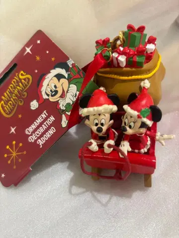 디즈니 스토어 크리스마스 2025 미키 미니 오너먼트