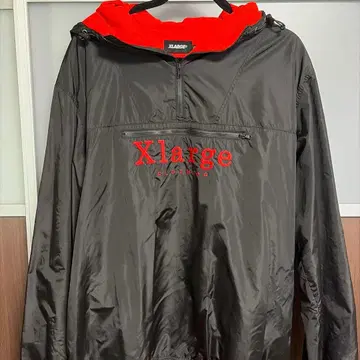 XLARGE 나일론 자켓 XL 블랙/빨간색