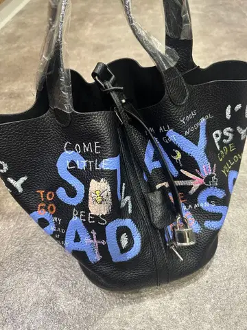 게르니카 블랙 핸드백 L 미사용 새상품 게르니카