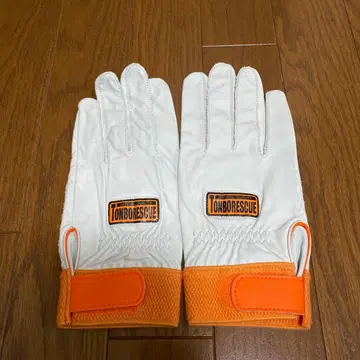 TOMBORESCUE 장갑 LL 사이즈 화이트/오렌지