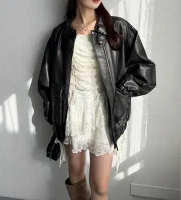 one after another NICE CLAUP 가죽 자켓