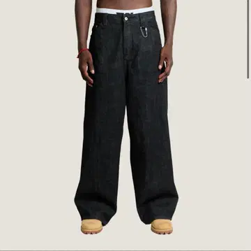 Trendt Vision RawBaggy 데님 진스 블랙