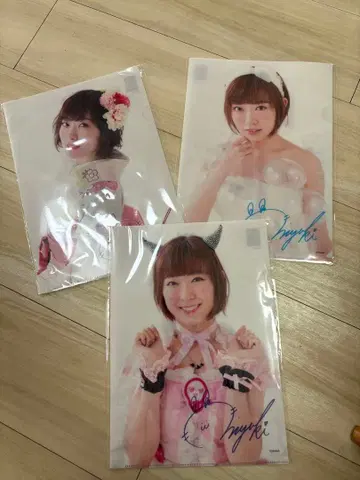 Miyuki Watanabe A4 클리어 파일 3장 세트