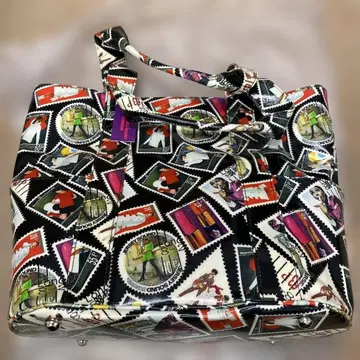 마리콴트 우표 디자인 토트백