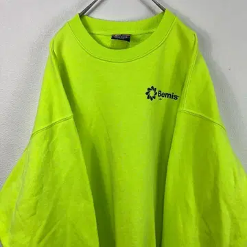 USA 90s 베이사이드 베미스 기업 로고 맨투맨