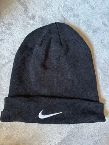 Nike 니트 모자 프리 사이즈 블랙