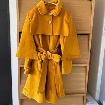 롱 코트 체스터 코트 케이프 리본 가을