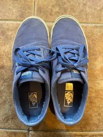 VANS 네이비 블루 스니커즈 25.0cm