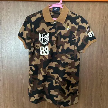 카모 패턴 피케 셔츠와 PING 하이넥 셔츠 세트