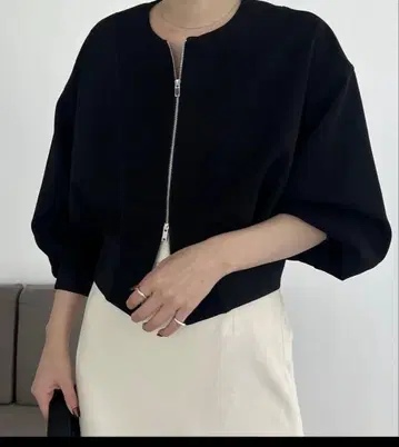 카프리슈레마쥬 W 페이스 ZIP 가디건