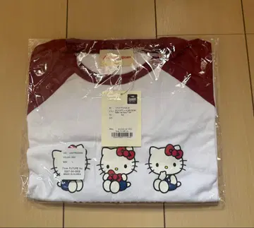 헬로키티 x 앨리슨 브라운 래글런 롱 슬리브 티셔츠 L 사이즈