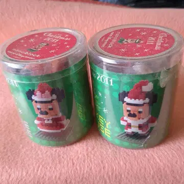 [ 미개봉 ] 미키 미니 nanoblock Christmas 2개 세트