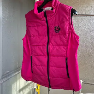 VIVA HEART 핑크 충전솜 베스트