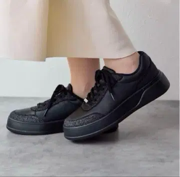 HIMIKO 발수 액션 가죽 통굽 경량 코트 밑창 스니커즈