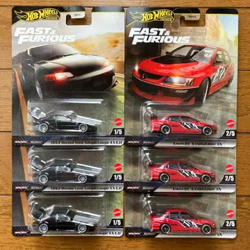 핫휠 와일드 스피드 혼다 시빅 미쓰비시 랜서 에볼루션 2종류 6개