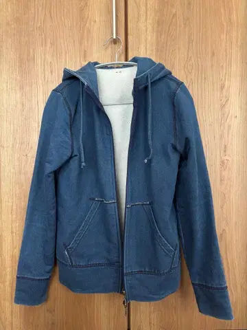 쓰리 도츠 데님 후드티