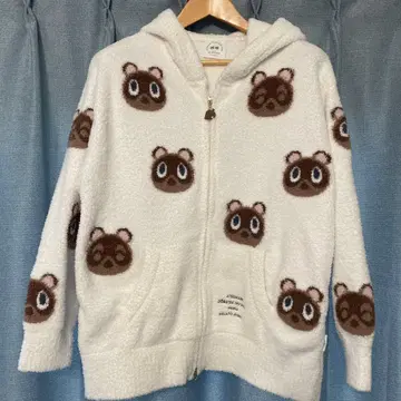 젤라또피케 츠부마메 자카드 후드티 모여라 동물의 숲