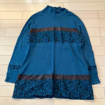 11.4 AMPLUS 니트 튜닉 블루 계열 42