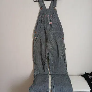 ROUND HOUSE 스트라이프 오버롤