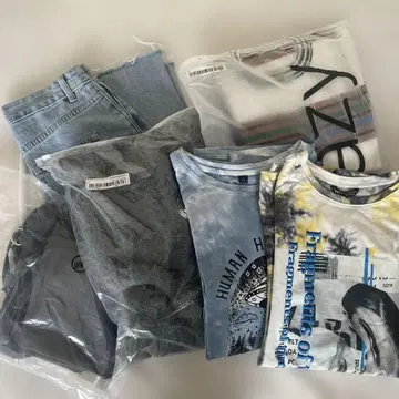 쉬인 묶음 판매 티셔츠 데님 원피스 가디건