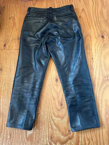 vanson leathers 블랙 가죽 팬츠 31