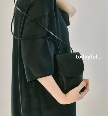 todayful 레더 멀치 포체 블랙