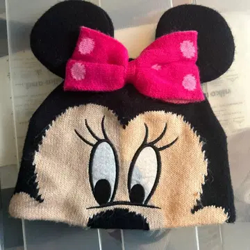 미니의 귀가 달린 니트 모자