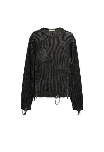 젠트 루이 사이드 집 데미지 니트