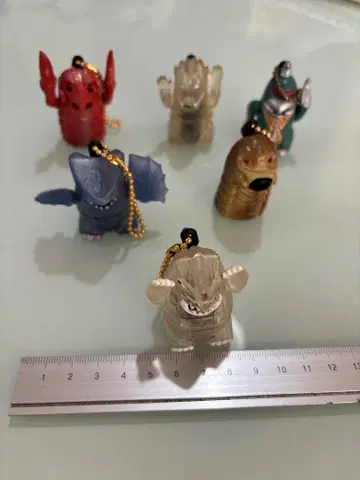 쵸로수 (쵸로Q) 6체 세트 미사용품 고질라 가메라