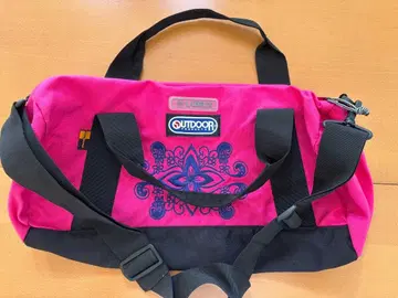 OUTDOOR 보스턴 백 핑크 블랙