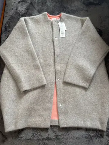 ELENDEEK CN 라쿤 믹스 더블 가디건 라이트 그레이 02