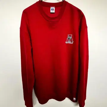 80s USA제 러셀 애슬레틱 전면 V 맨투맨 레드 XL