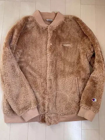 Champion 플리스 보아 자켓 M 베이지