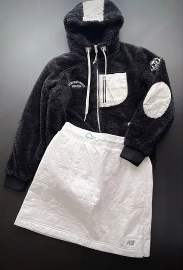 뉴발란스 상하의 세트 후드티 스커트