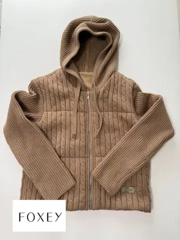 FOXEY 폭시 NYcollection 케이블 니트 자켓 40