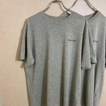 몽벨 T셔츠 2개 세트 위크론 그레이 L