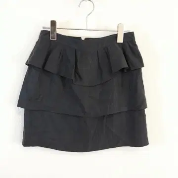 JILL STUART 프릴 미니 스커트 S 블랙 페미닌